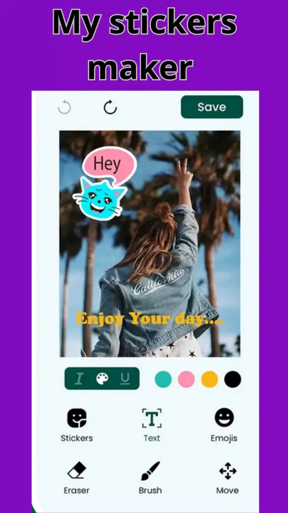 ภาพหน้าจอของ My stickers-stiker maker
