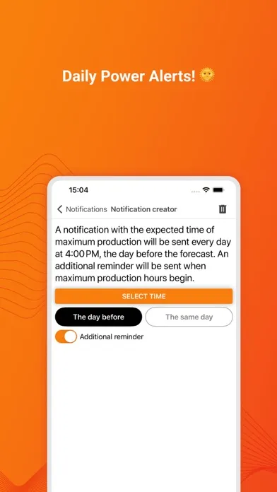 Tangkapan skrin Solar PV Forecast & Alerts