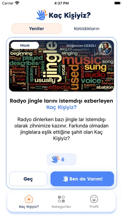 ภาพหน้าจอของ Kaç Kişiyiz?