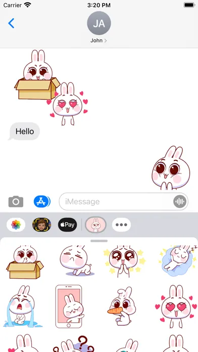 Baby Rabbit Animated Stickers Screenshots