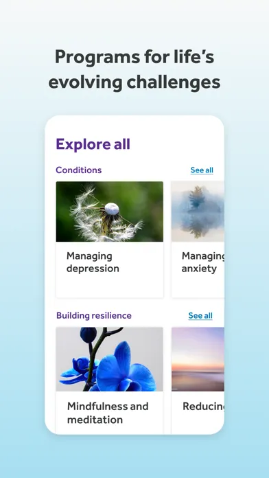 Screenshot di myStrength by Teladoc Health