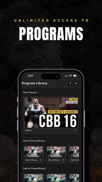 Скриншоты Calgary Barbell Training App