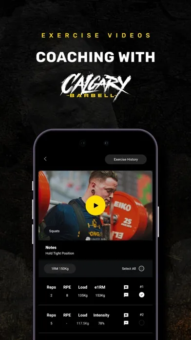 Скриншоты Calgary Barbell Training App