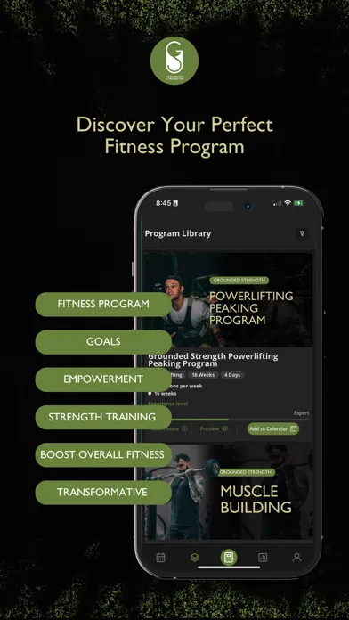 Grounded Strength Training App স্ক্রিনশট
