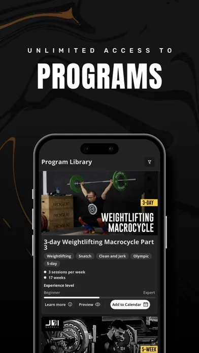 Zrzuty ekranu JDI Barbell's App