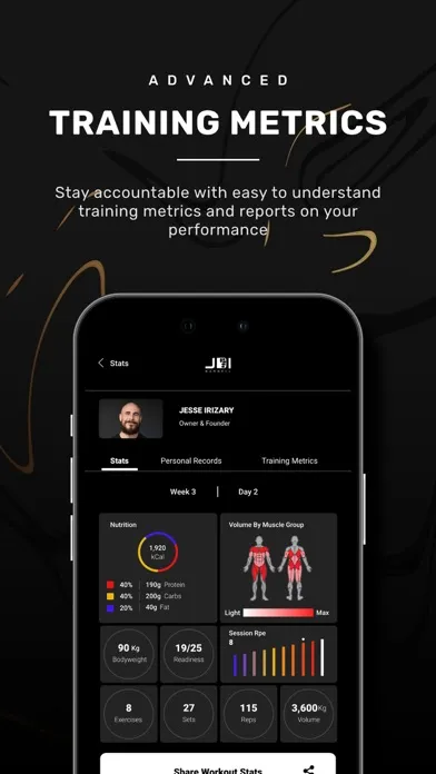 Zrzuty ekranu JDI Barbell's App