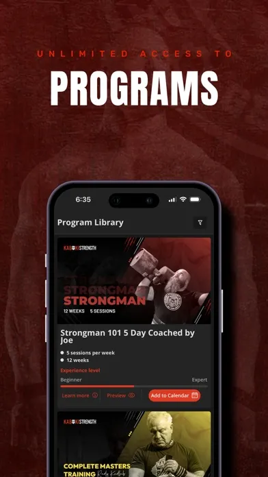 Kabuki Strength Training App Ekran Görüntüleri