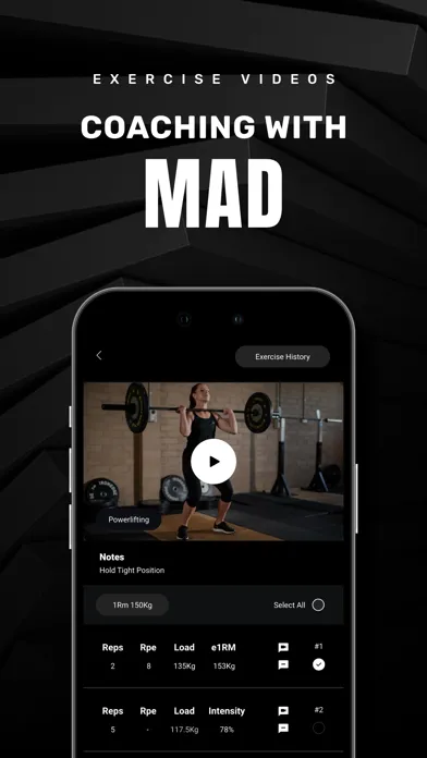 Tangkapan layar MAD Training App