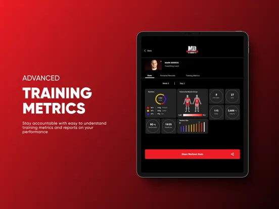 MD Strength Training App iPad  스크린샷
