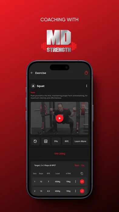 MD Strength Training App 스크린샷