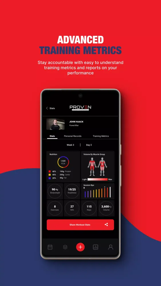 Screenshot di Proven Strength App
