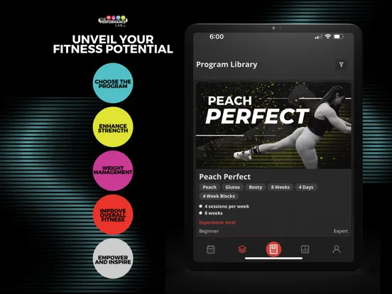 صور THE PERFORMANCE LAB APP iPad 