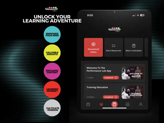 صور THE PERFORMANCE LAB APP iPad 