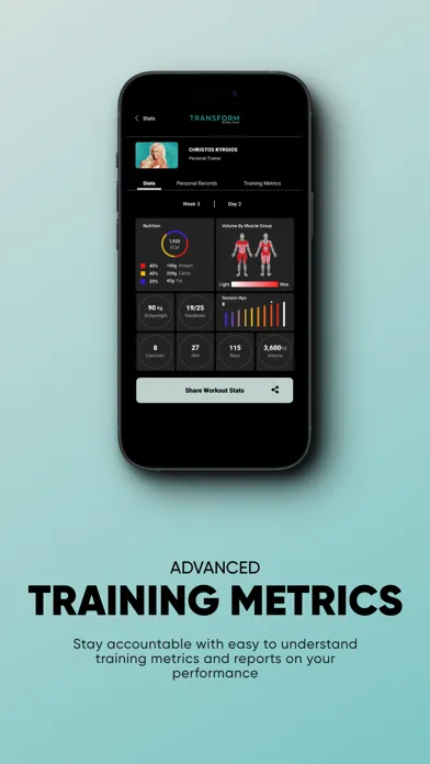 ภาพหน้าจอของ Transform Your Body App