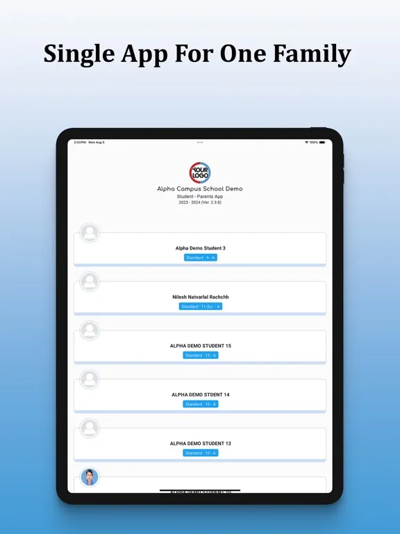 My Student app For Institute iPad  স্ক্রিনশট