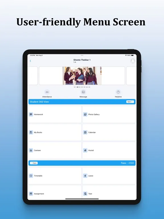 My Student app For Institute iPad  স্ক্রিনশট