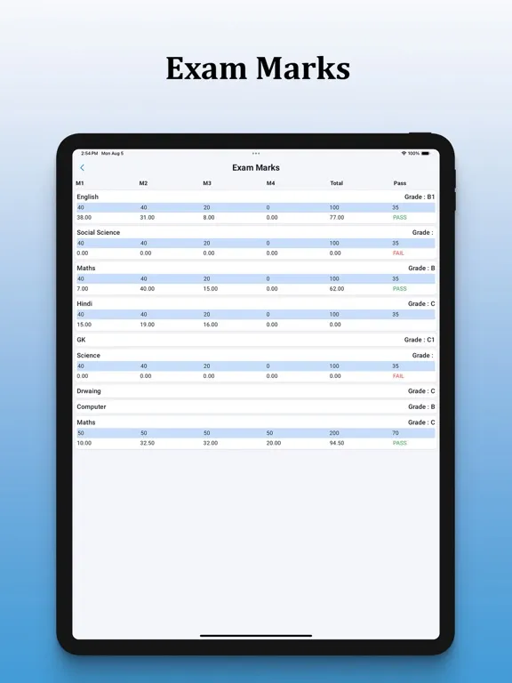 My Student app For Institute iPad  স্ক্রিনশট