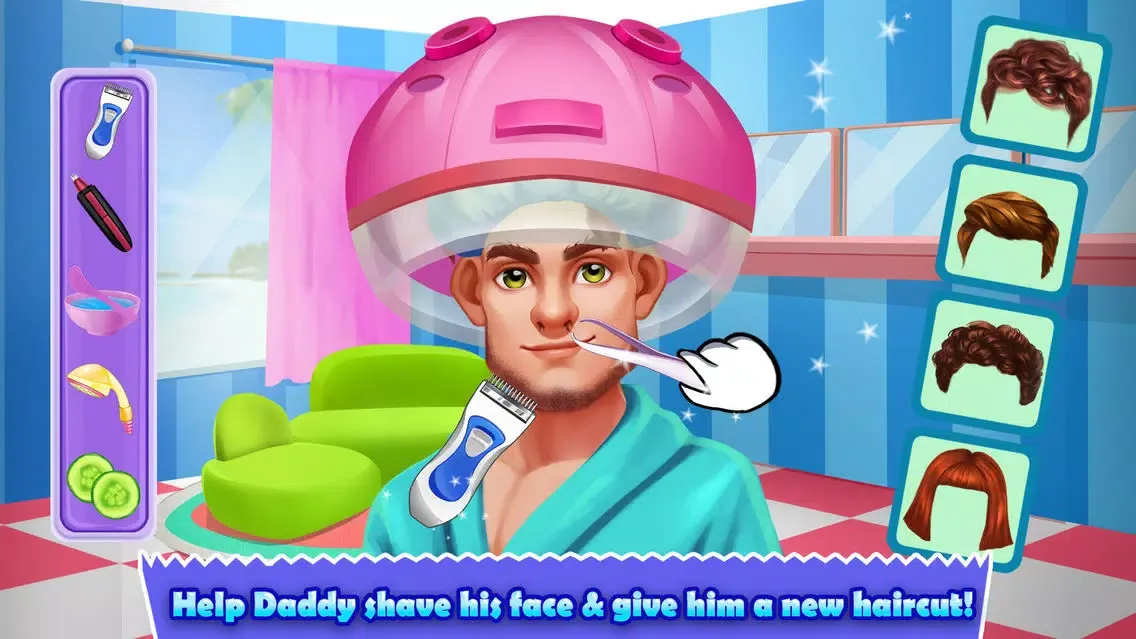 صور Daddy Makeover - Spa with Dad