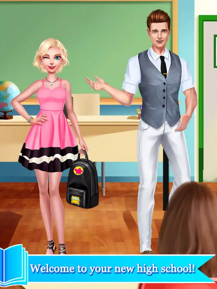 Screenshot di High School Fashion Diary - Makeup & Dressup Salon iPad 