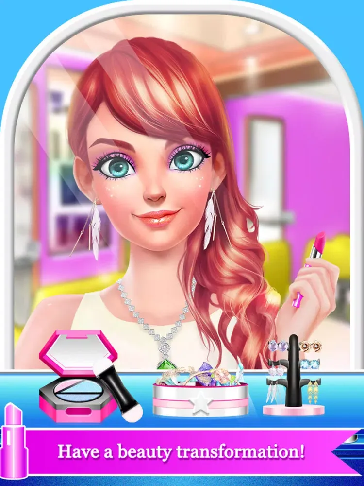 Screenshot di High School Fashion Diary - Makeup & Dressup Salon iPad 