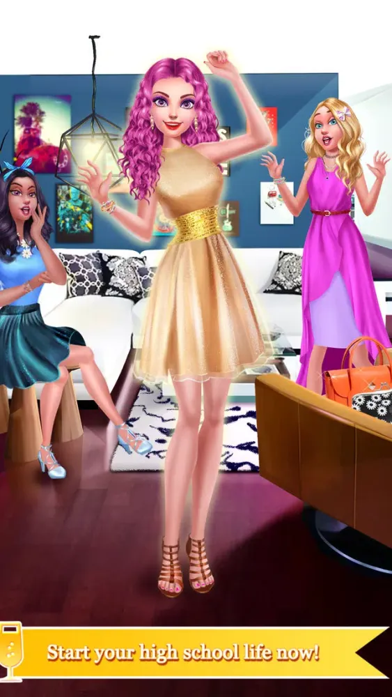 Screenshot di High School Fashion Diary - Makeup & Dressup Salon