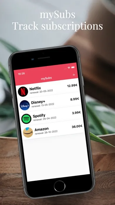 mySubs - Track subscriptions Screenshots
