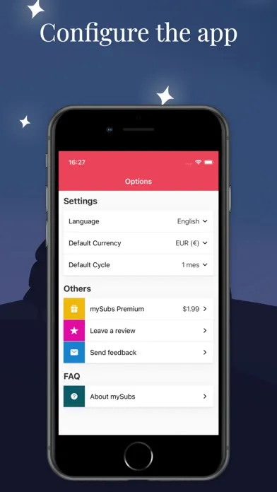 mySubs - Track subscriptions Screenshots