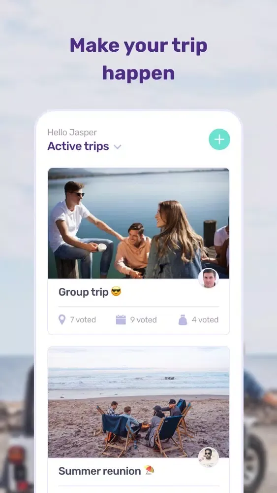 Tangkapan skrin Packed: Group Trip Planner