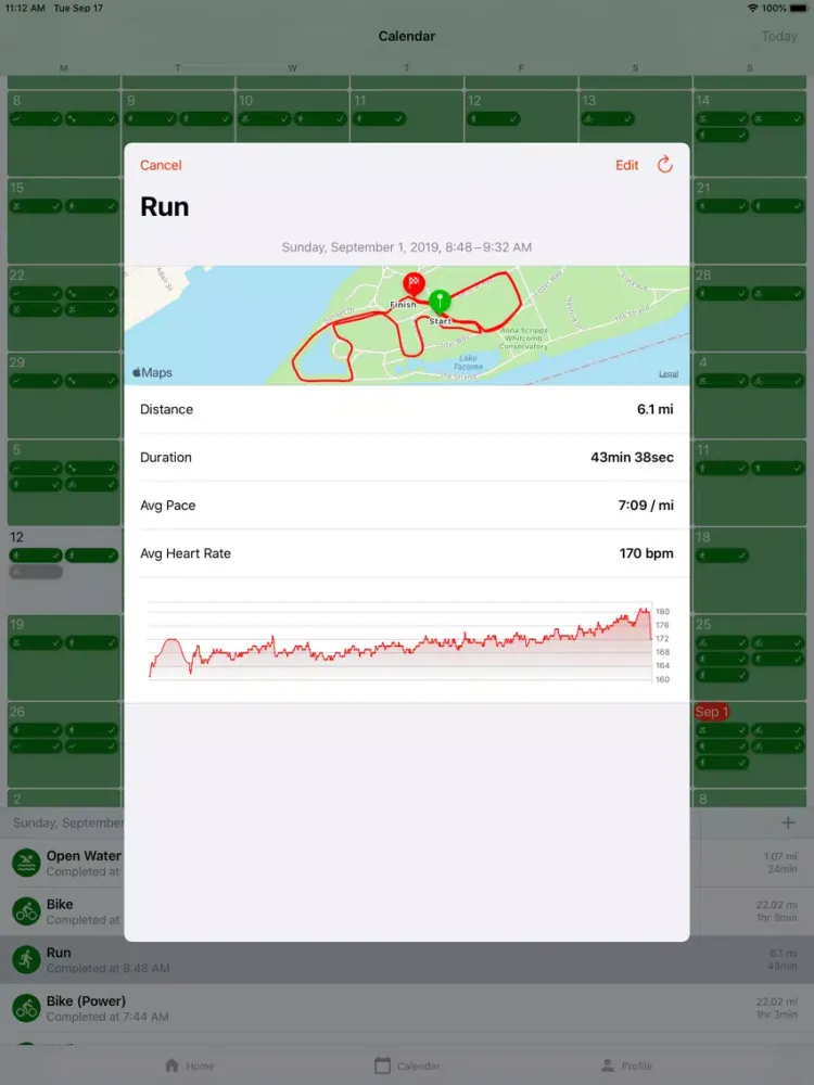 MyTriPro - Triathlon Training iPad 应用截图