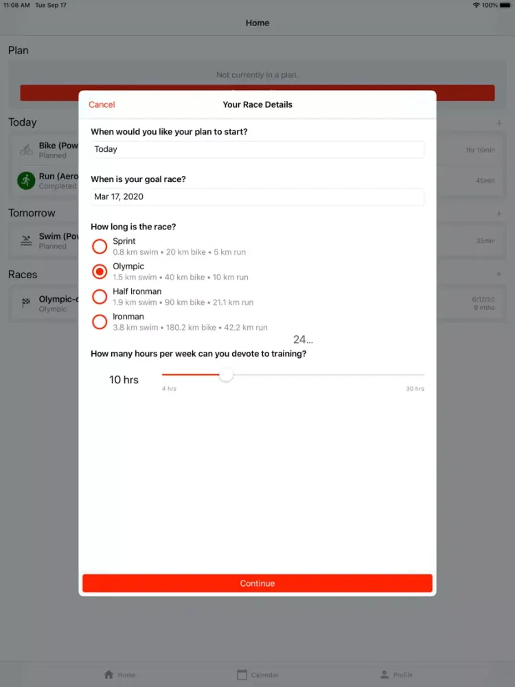 MyTriPro - Triathlon Training iPad 应用截图