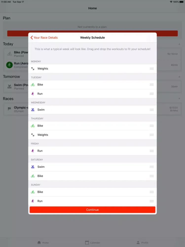 MyTriPro - Triathlon Training iPad 应用截图