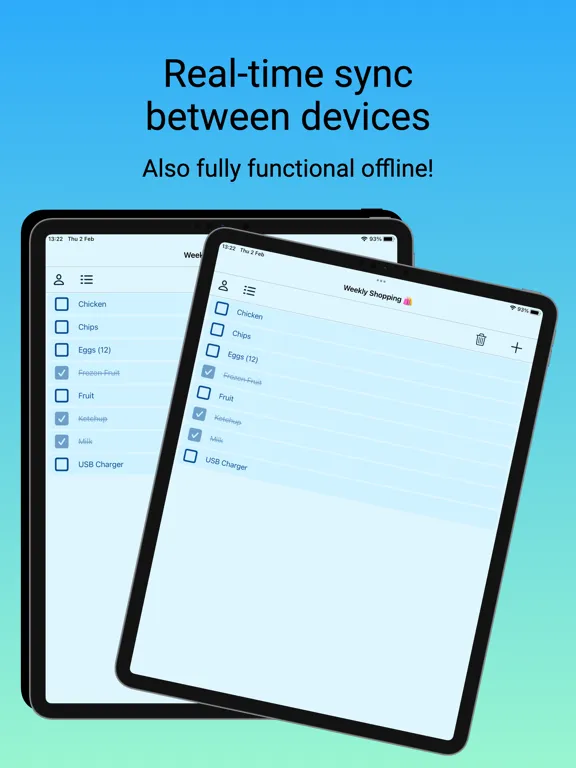 Family Shopping List iPad  Ekran Görüntüleri