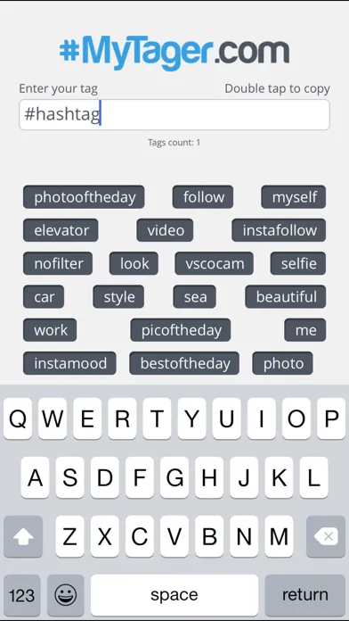 تصاویر MyTager - Pick hashtags for Instagram and Twitter
