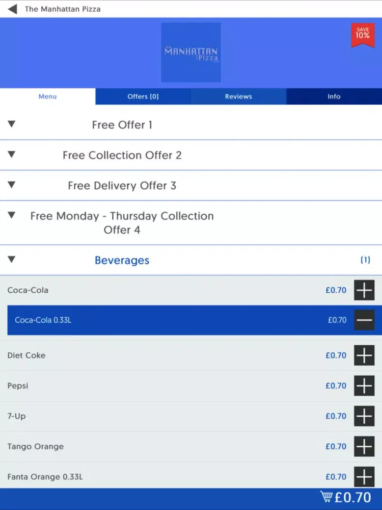 Manhattan Pizza Wigan iPad  سکرین شاٹس