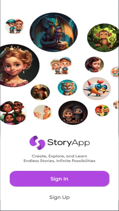 Captures d'écran de StoryApp: AI Story Generator