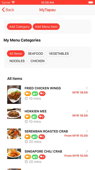 Tangkapan layar MyTapau For Sellers