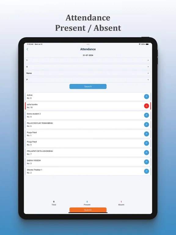 My Teacher app for Institute iPad  スクリーンショット