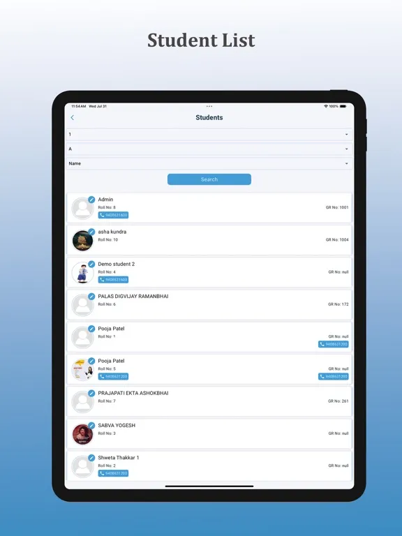 My Teacher app for Institute iPad  スクリーンショット