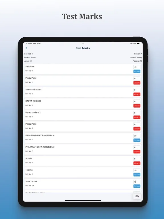 My Teacher app for Institute iPad  スクリーンショット