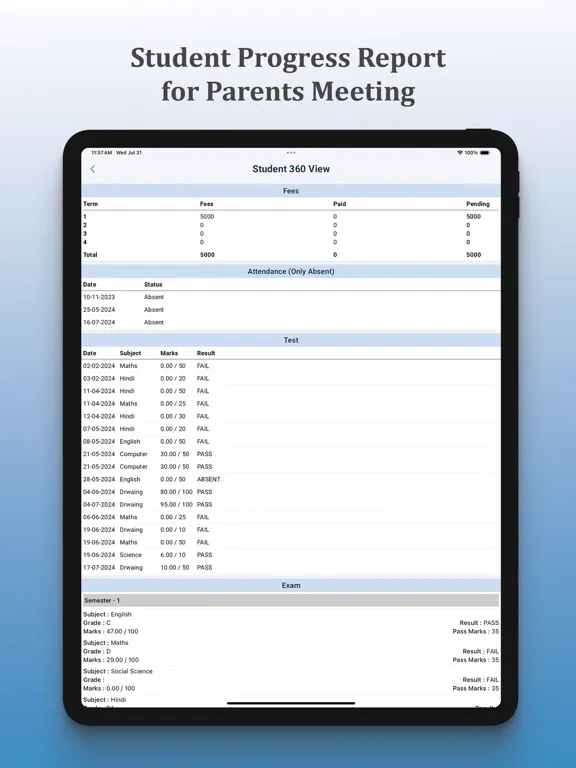 My Teacher app for Institute iPad  スクリーンショット