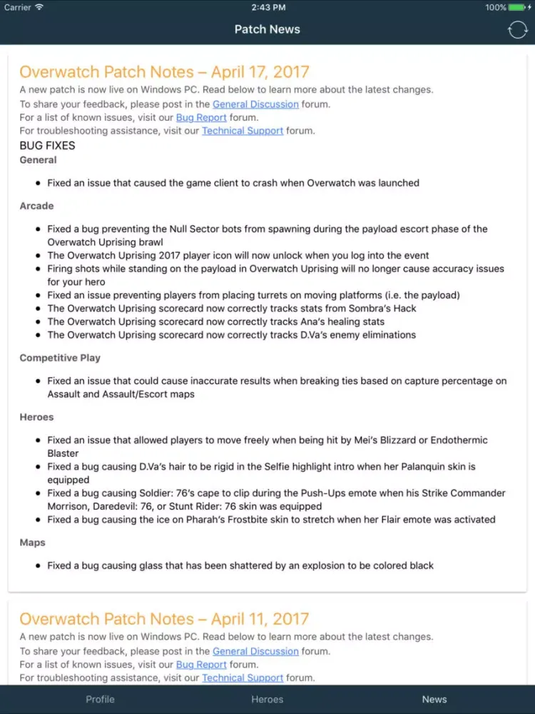 Mercy: Stats for Overwatch iPad 應用截圖