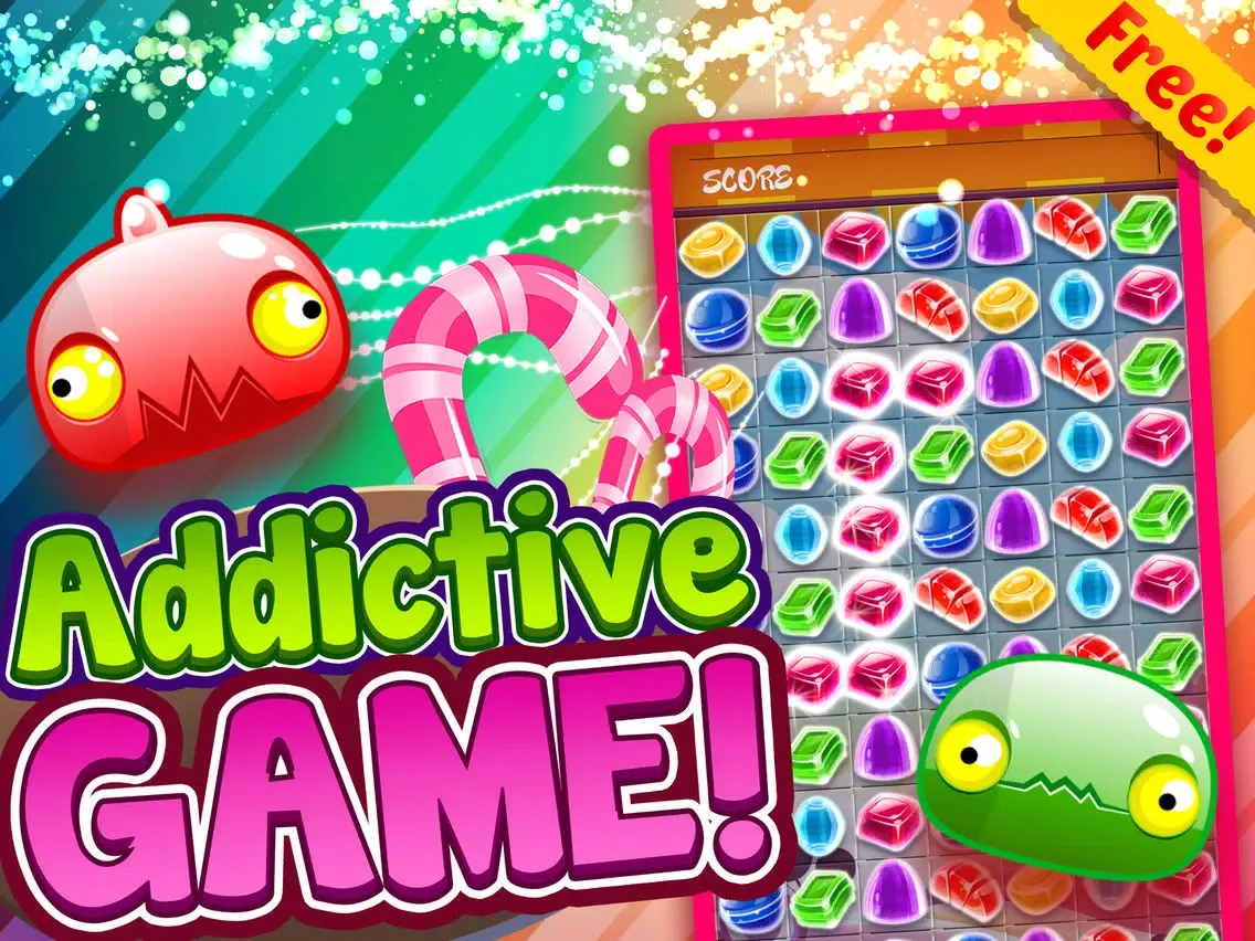 Captures d'écran de Candy Swap - sweetest star and match-3 angry juice heroes swap free iPad 