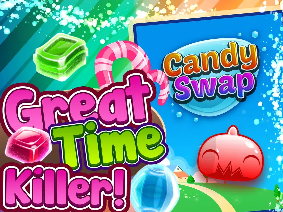 Captures d'écran de Candy Swap - sweetest star and match-3 angry juice heroes swap free iPad 