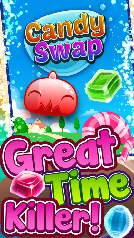 Captures d'écran de Candy Swap - sweetest star and match-3 angry juice heroes swap free