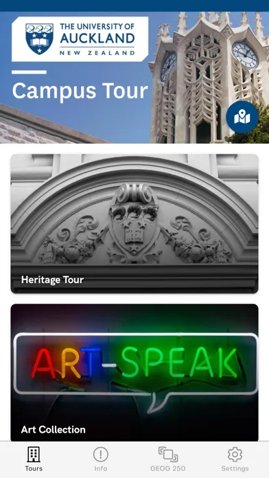 UoA Campus Tour Screenshots