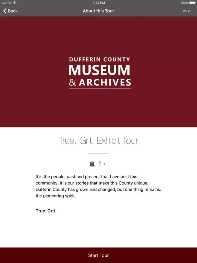 Dufferin County Museum & Archives iPad 应用截图