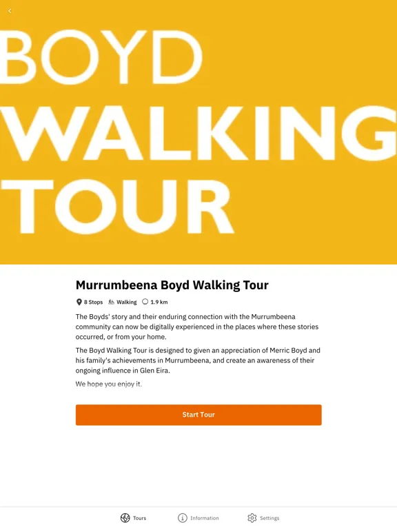Glen Eira Walking Tours iPad  Screenshots