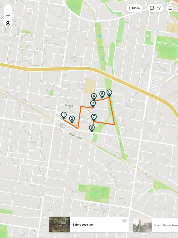 Glen Eira Walking Tours iPad  Screenshots