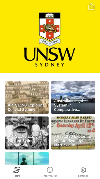 Скриншоты UNSW Walking Tours
