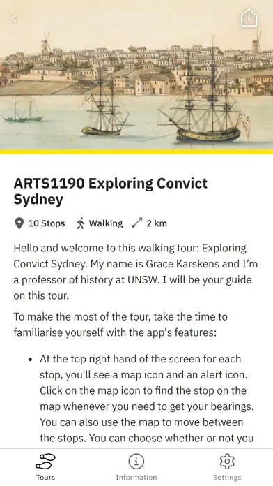 Скриншоты UNSW Walking Tours